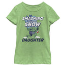 Girl's Marvel Christmas Hulk Daughter Snow T-Shirt