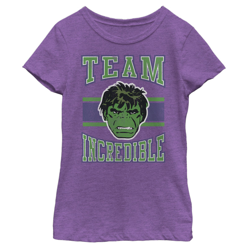 Girl's Marvel Hulk Team Incredible T-Shirt