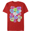 Men's Marvel Valentine's Day Candy Heart Heroes T-Shirt
