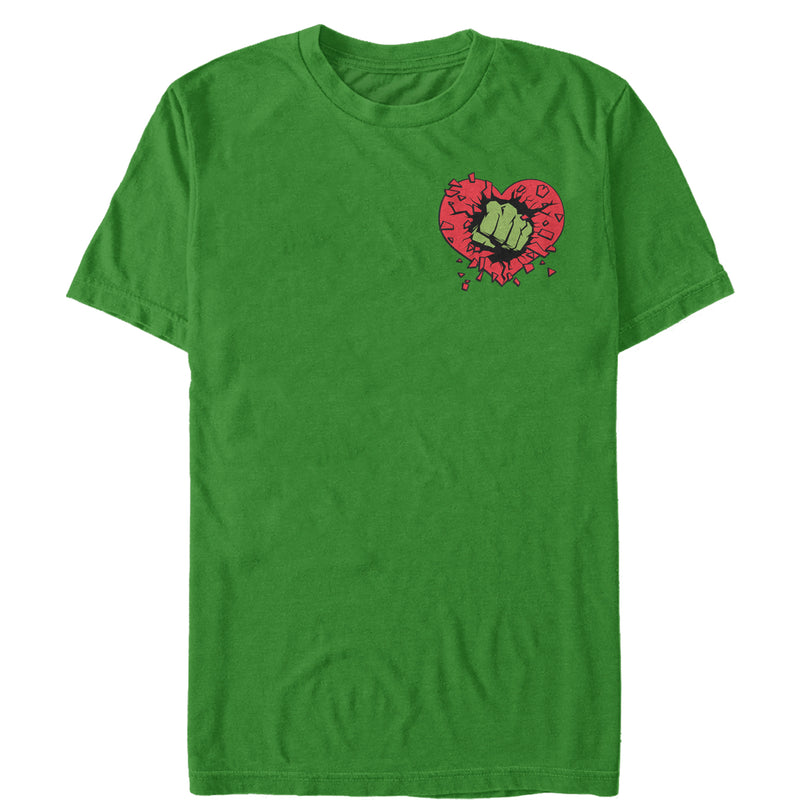 Men's Marvel Valentine's Day Hulk Heart Smash T-Shirt