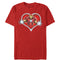 Men's Marvel Valentine's Day Iron Man Heart Frame T-Shirt