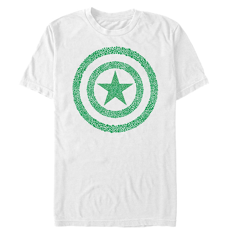 Men's Marvel St. Patrick's Day Captain America Clover Shield T-Shirt