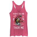 Women's Marvel Valentine You're the One Thor Me Racerback Tank Top