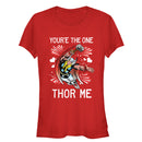 Junior's Marvel Valentine You're the One Thor Me T-Shirt