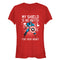 Junior's Marvel Valentine Captain America No Shield For Heart T-Shirt