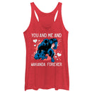 Women's Marvel Valentine Panther Wakanda Forever Racerback Tank Top