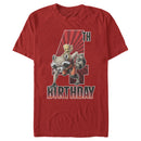 Men's Marvel Rocket and Baby Groot 4th Birthday T-Shirt