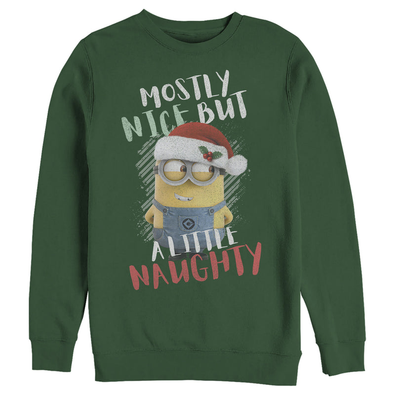 Men's Despicable Me Christmas Minons A Little Naughty Sweatshirt