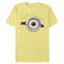 Men's Despicable Me Minions Carl Side Smile Big Face T-Shirt