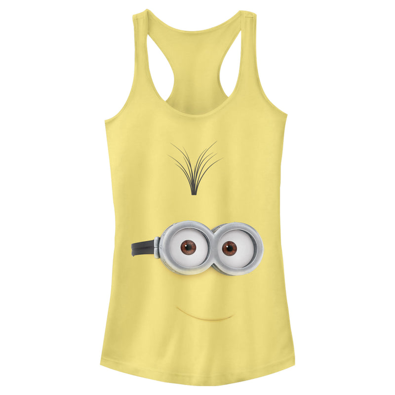 Junior's Despicable Me Minions Kevin Big Face Racerback Tank Top