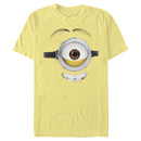 Men's Despicable Me Minions Stuart Toothy Smile Big Face T-Shirt