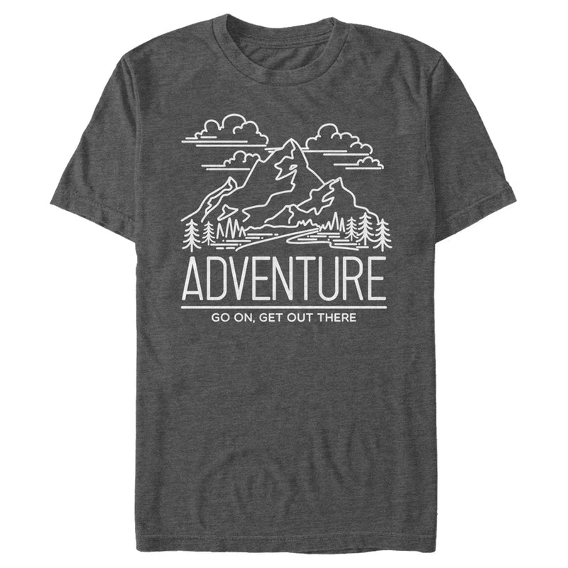 Men's Lost Gods Go On Adventure Line T-Shirt