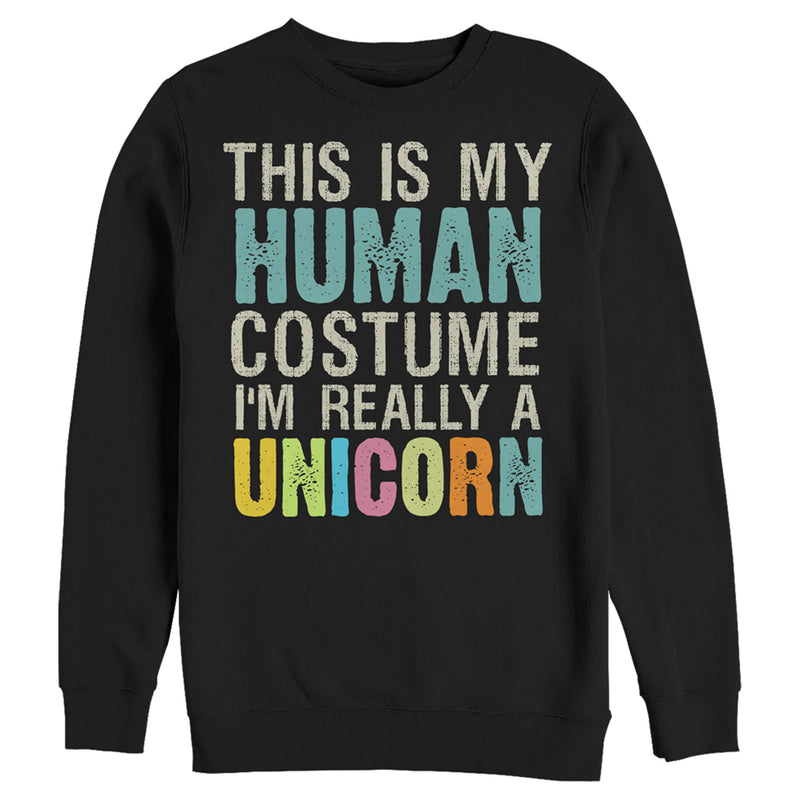 Men's Lost Gods Unicorn in Human Costume Sweatshirt