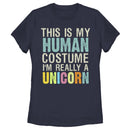 Women's Lost Gods Unicorn in Human Costume T-Shirt