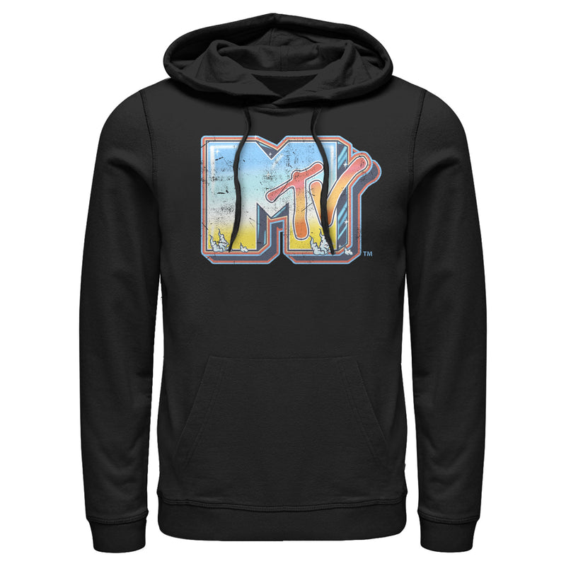Men's MTV Shimmery Logo Pull Over Hoodie