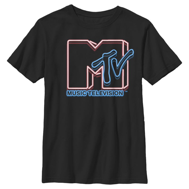 Boy's MTV Vision Doubled Logo T-Shirt