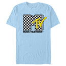 Men's MTV Checker Black and White Logo T-Shirt