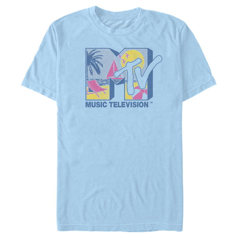 Men's MTV Beach Scene Logo T-Shirt