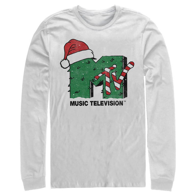 Men's MTV Christmas Monster Logo Long Sleeve Shirt