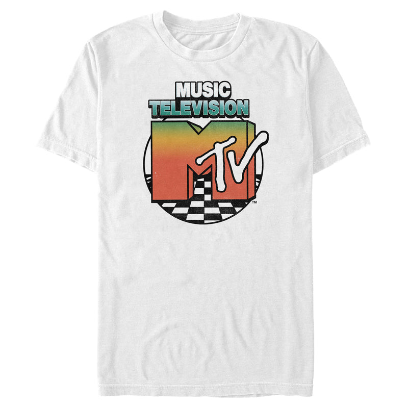 Men's MTV Checker Floor Logo T-Shirt