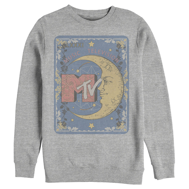 Men's MTV Moon Line Drawing Logo Sweatshirt