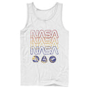 Men's NASA Starry Retro Rainbow Repeat Badges Tank Top