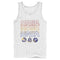 Men's NASA Starry Retro Rainbow Repeat Badges Tank Top