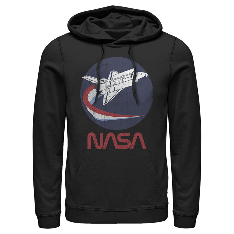 Men's NASA Shuttle Three Color Swoosh Circle Pull Over Hoodie