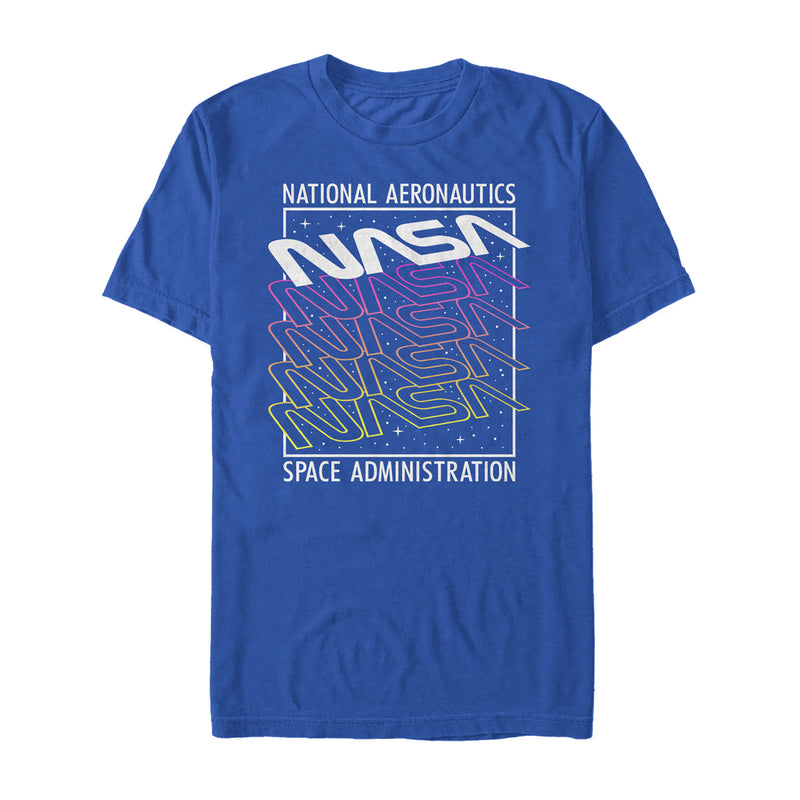 Men's NASA Logo Starry Repeat T-Shirt
