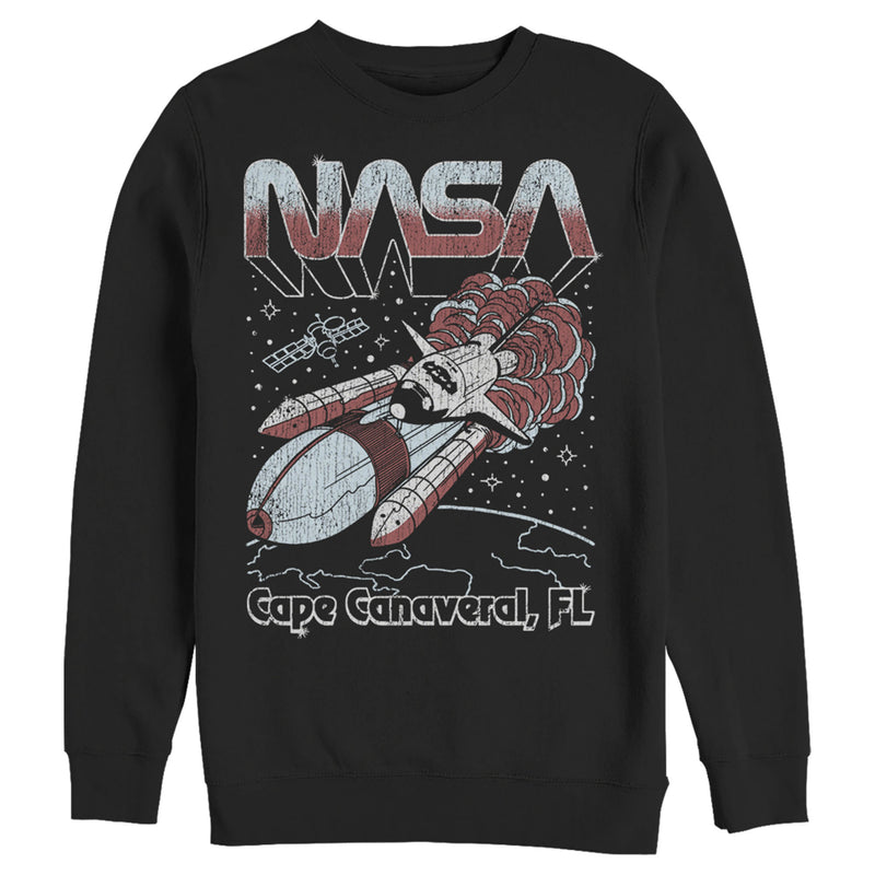Men's NASA Cape Canaveral FL Blast Off Retro Sweatshirt