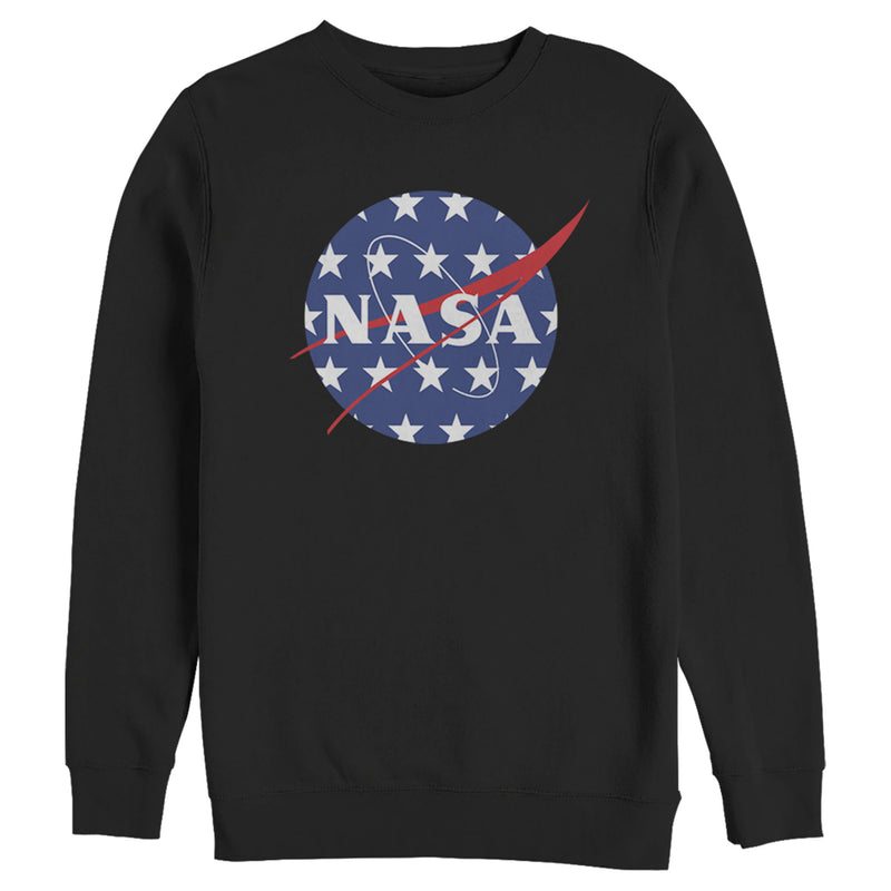 Men's NASA American Flag Large Stars Logo T-Shirt