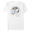 Men's NASA Explore The Universe Rocket Retro Logo T-Shirt