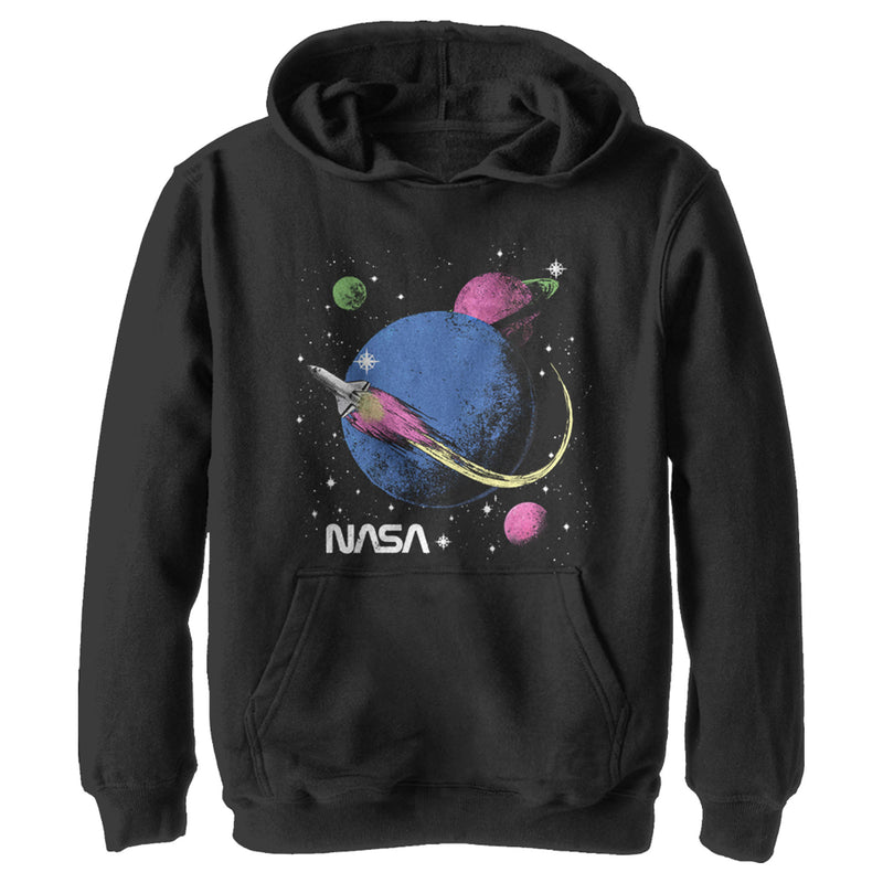 Boy's NASA Retro Rocket Journey Pull Over Hoodie