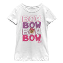 Girl's Jojo Siwa BowBow Dog Cartoon T-Shirt