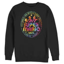 Men's Nintendo Super Mario Brick Break 85 Tie-Dye Logo Sweatshirt