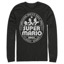 Men's Nintendo Super Mario Brick Break 85 Classic Gamer Long Sleeve Shirt