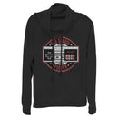 Junior's Nintendo Old School NES Controller Emblem Cowl Neck Sweatshirt