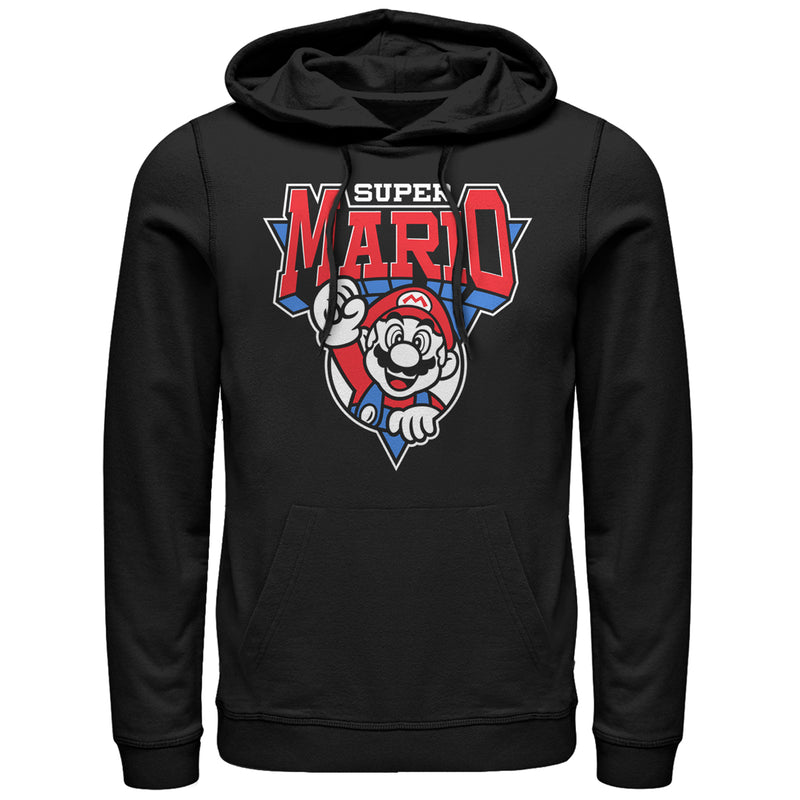 Men's Nintendo Team Super Mario Emblem Pull Over Hoodie