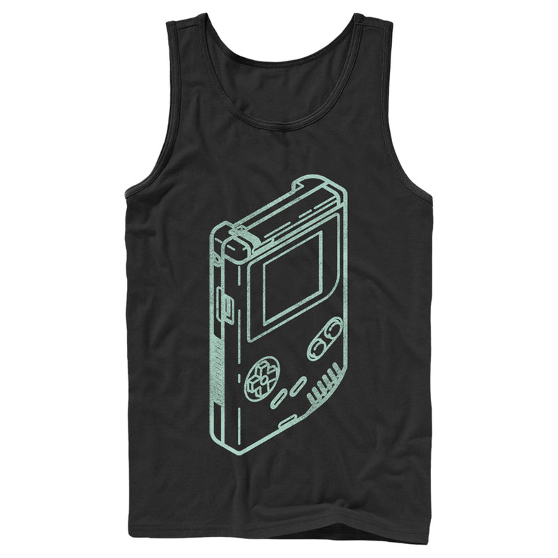 Men's Nintendo Diagram Game Boy Tank Top