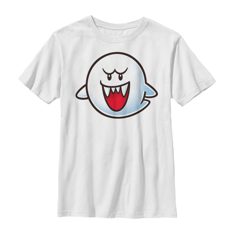 Boy's Nintendo Mario Boo Ghost Smile T-Shirt