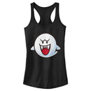 Junior's Nintendo Mario Boo Ghost Smile Racerback Tank Top