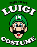 Men's Nintendo This is my Luigi Costume T-Shirt