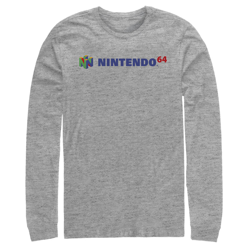 Men's Nintendo Classic N64 Logo Text T-Shirt