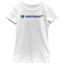 Girl's Nintendo Classic N64 Logo Text T-Shirt