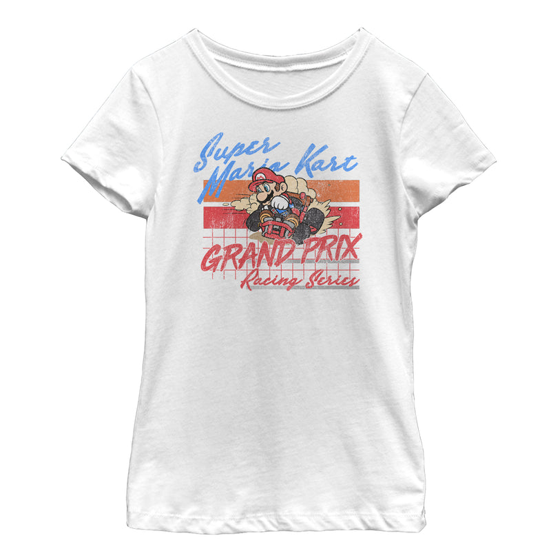 Girl's Nintendo Mario Kart Retro Grand Prix T-Shirt