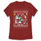 Women's Nintendo Ugly Christmas Mario Wreath T-Shirt
