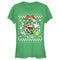 Junior's Nintendo Ugly Christmas Luigi Wreath T-Shirt