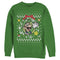 Men's Nintendo Ugly Christmas Luigi Wreath Sweatshirt