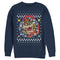 Men's Nintendo Christmas Bowser Wreath Sweatshirt