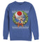 Men's Nintendo Christmas Toad Wreath Sweatshirt